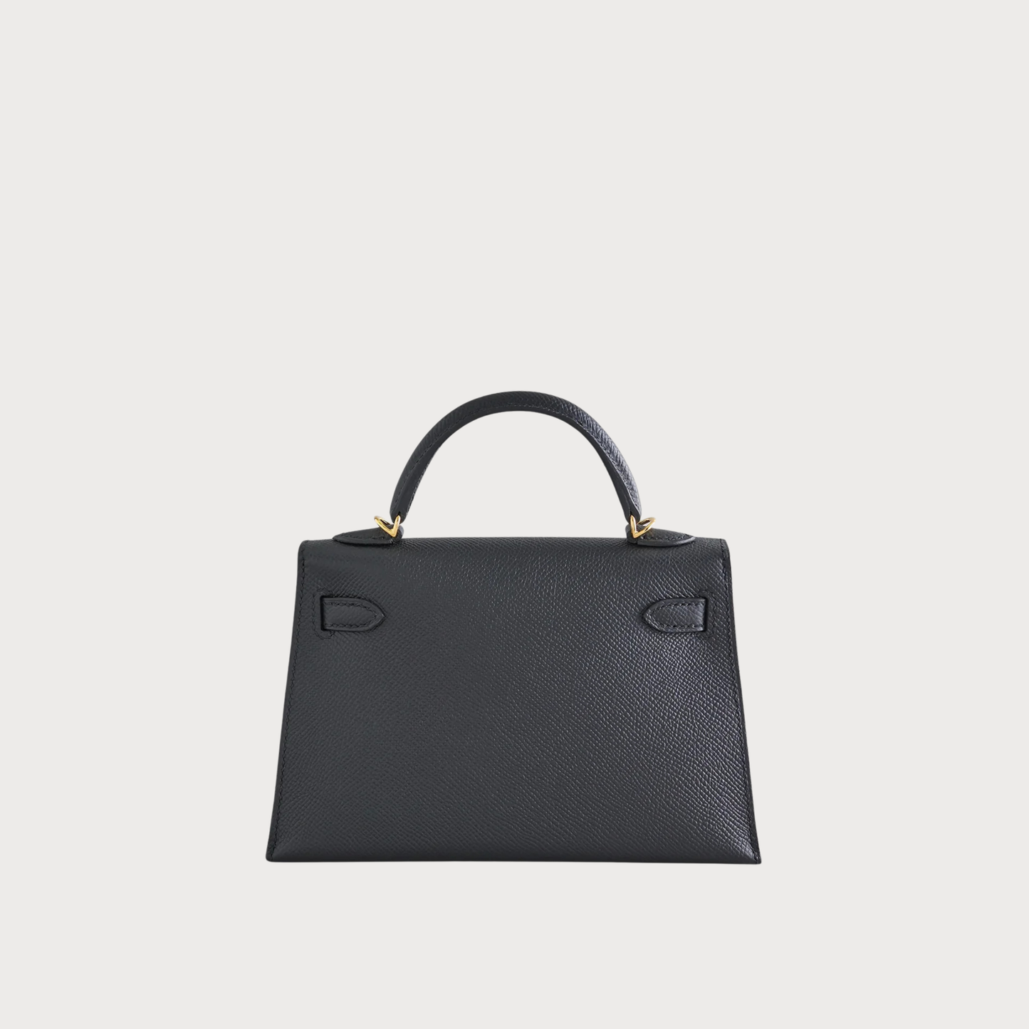 Hermès Kelly 20 Noir Epsom Gold Hardware