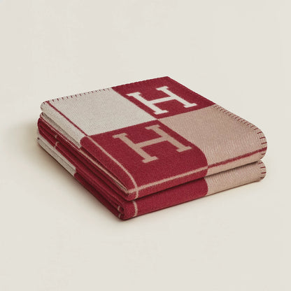 Hermès Avalon III Throw Blanket Rouge H