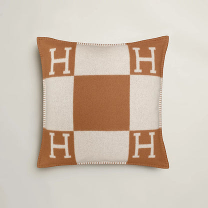 Hermès Avalon Pillow, Large Model Ecru/Camel
