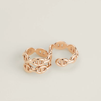 Hermès Chaine d'ancre Enchainee Double Ring