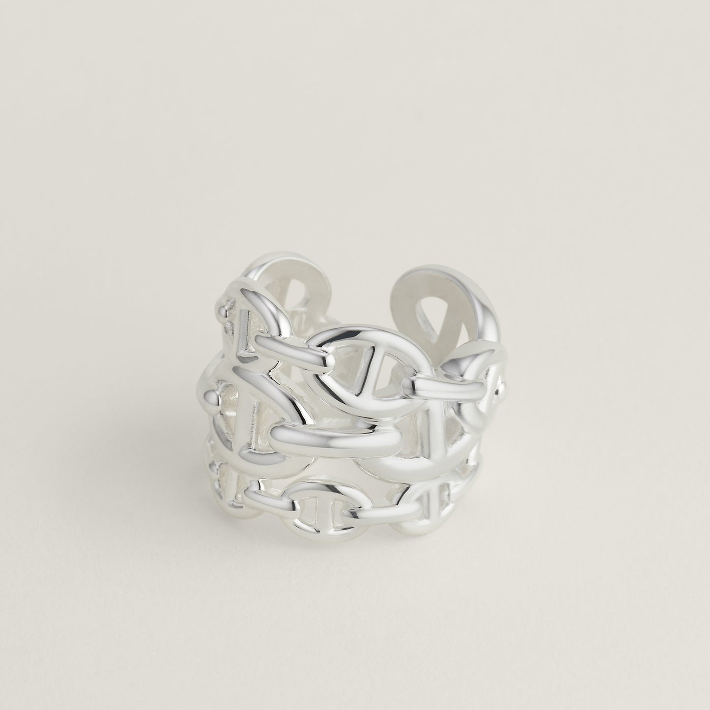 Hermès Chaine d'ancre Enchainee Ring, Large Model
