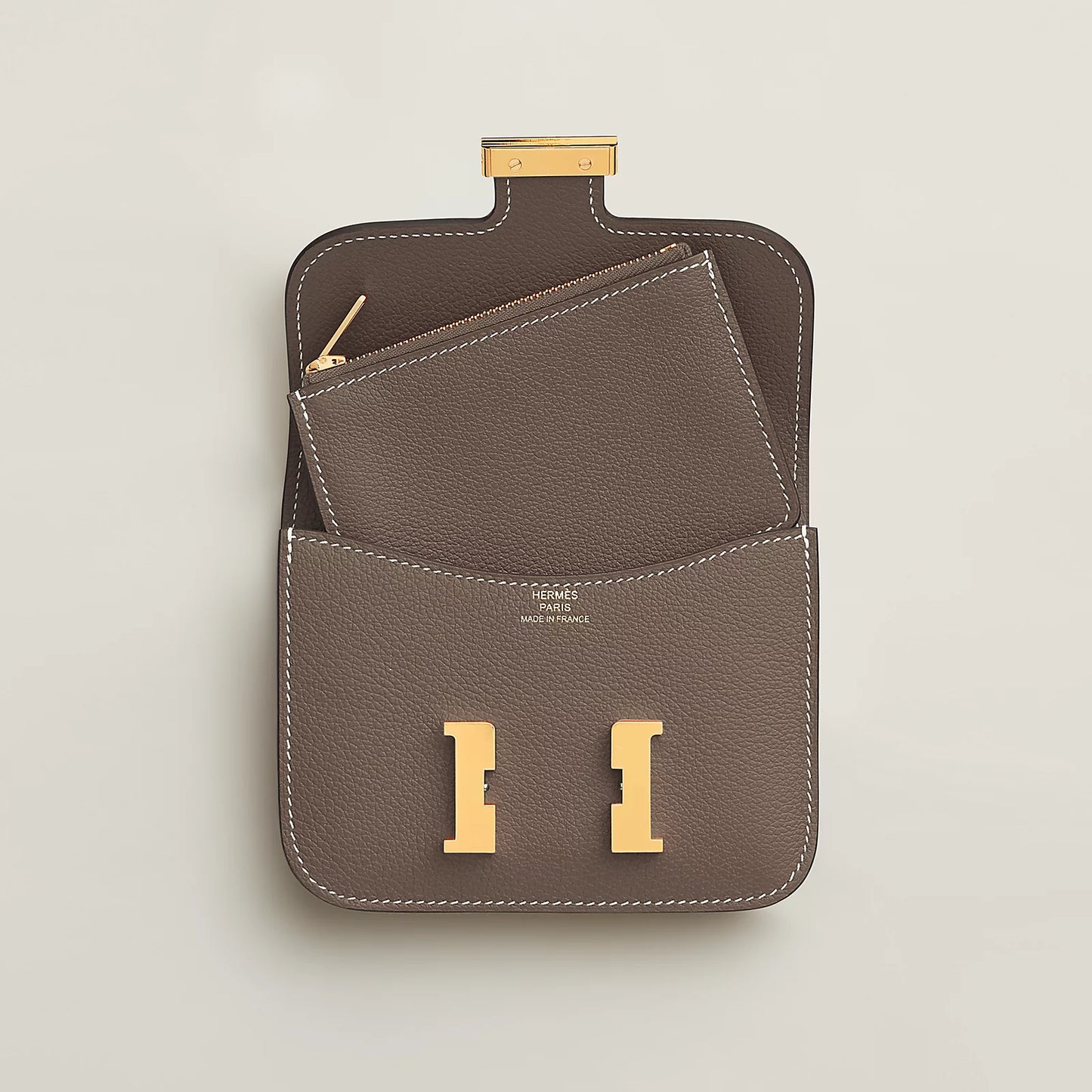 Hermès Constance Slim Wallet Etoupe