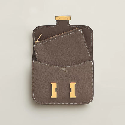 Hermès Constance Slim Wallet Etoupe