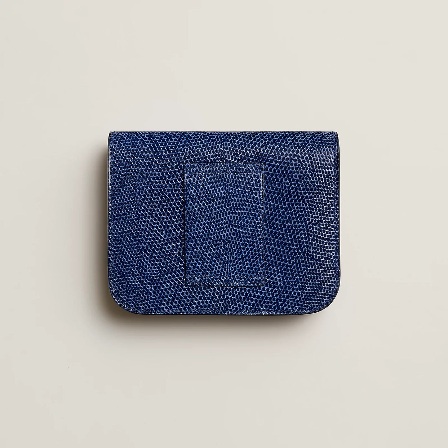 Hermès Constance Slim Wallet Lizard Bleu Saphir