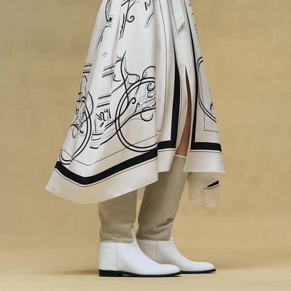 Hermès "Ex-Libris a Main Levee" Caftan