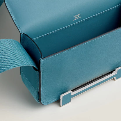 Hermès Geta Bag Blue Jean