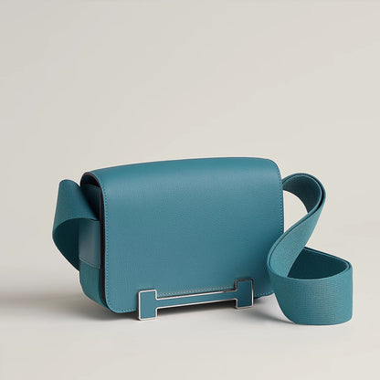 Hermès Geta Bag Blue Jean