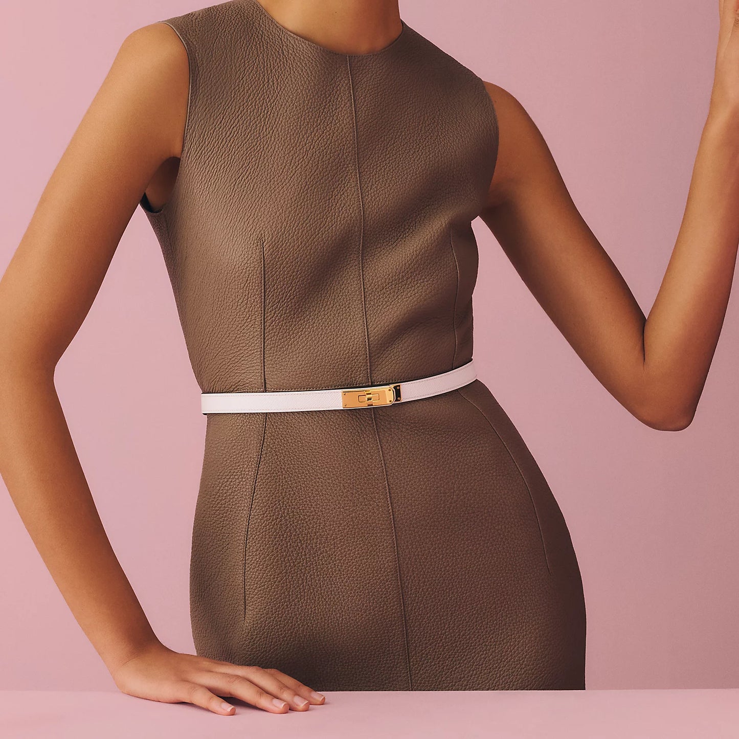 Hermès Kelly Belt Blanc