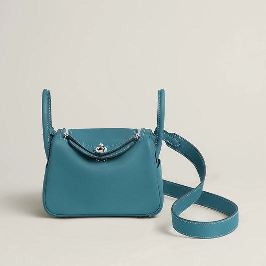 Hermès Lindy II Bag Blue Jean