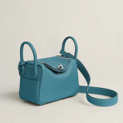 Hermès Lindy II Bag Blue Jean