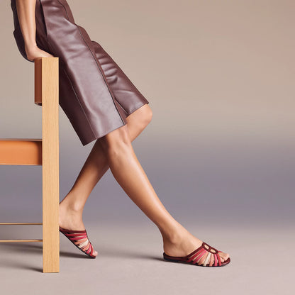 Hermès Noria Sandal Multicolor Rouge H