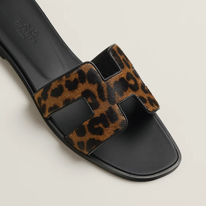 Hermès Cheetah Moire Calfskin Oran