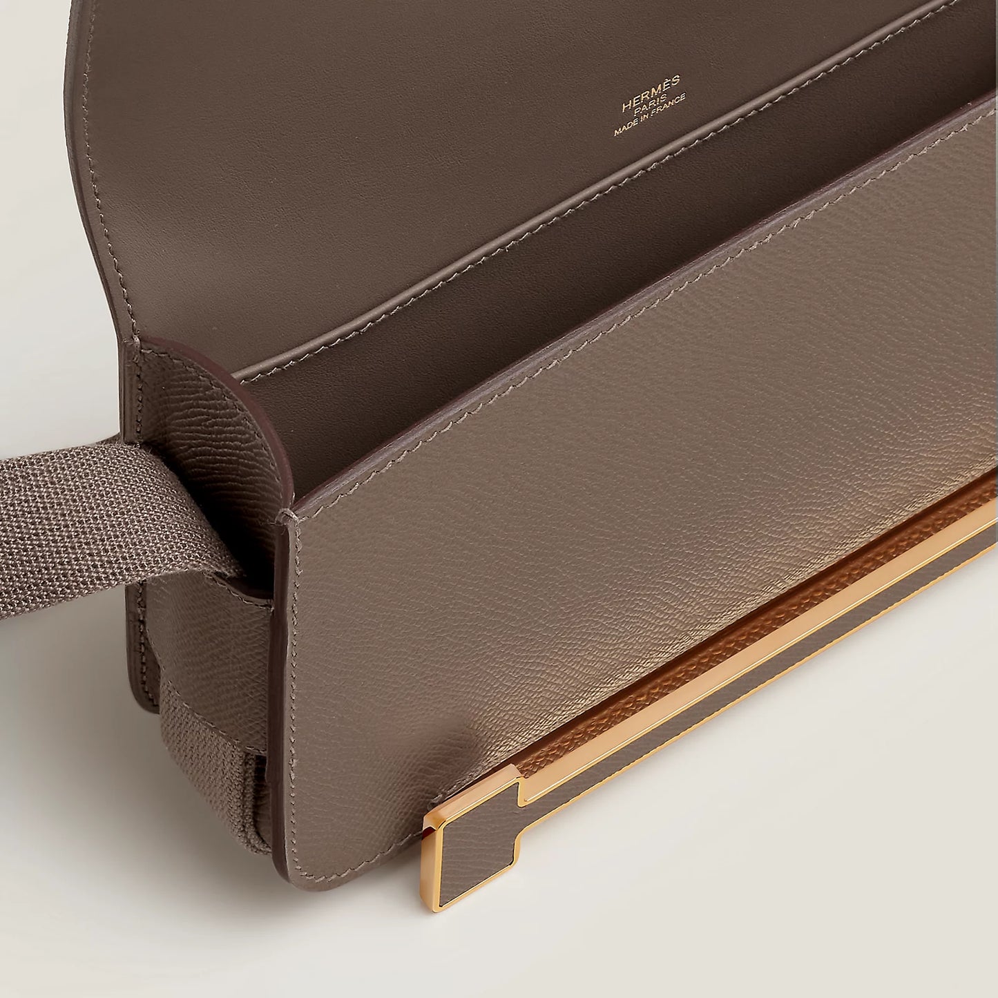 Hermès Geta Slim Bag Etoupe
