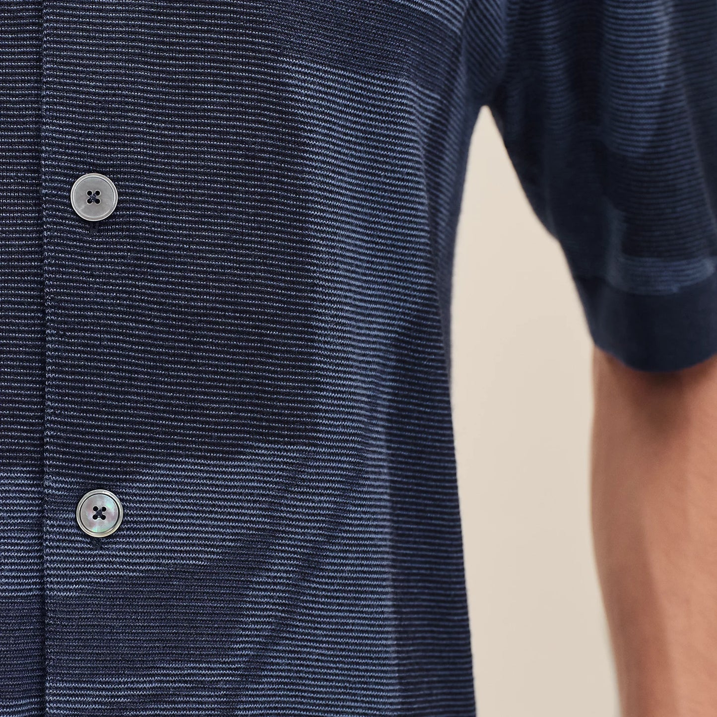 Hermès Short-sleeve Straight Cut Shirt Indigo